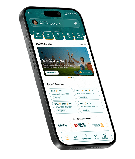  mobile app view